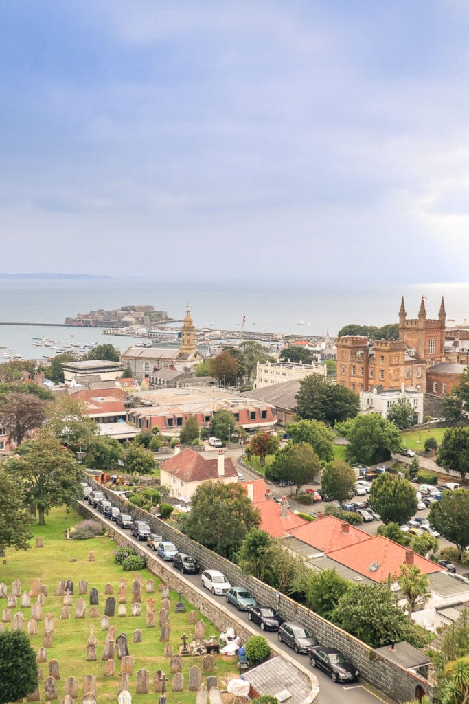 View from Victoria Tower in St Peter Port