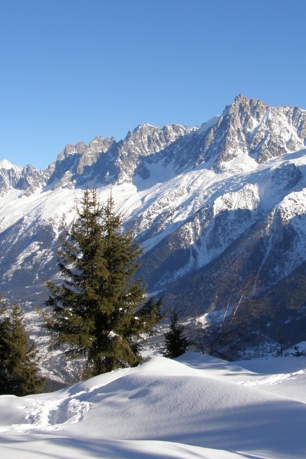 French Alps in winter