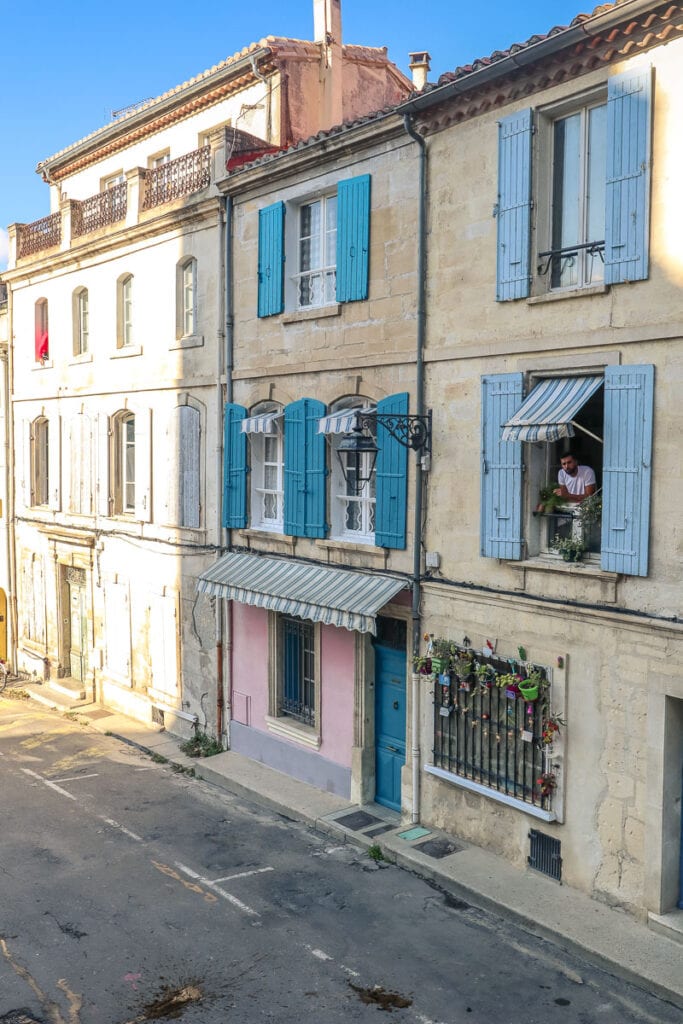 Pretty streets in Arles, France