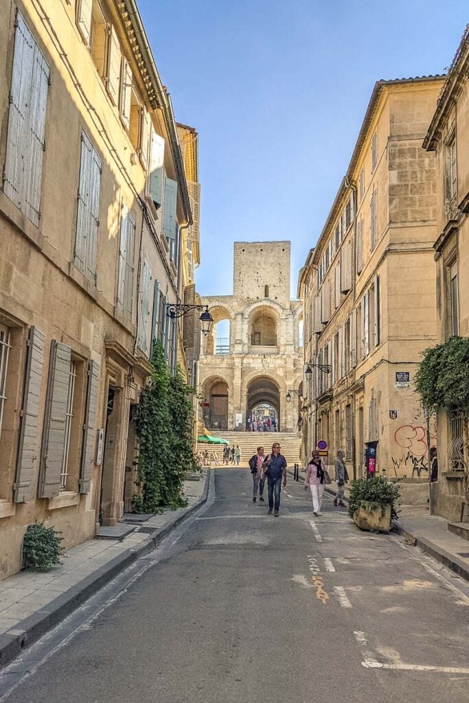 All streets lead to the amphitheatre in Arles!