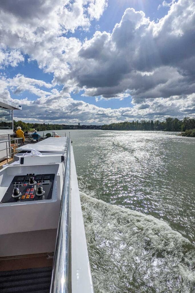 A beautiful day cruising on the Rhone