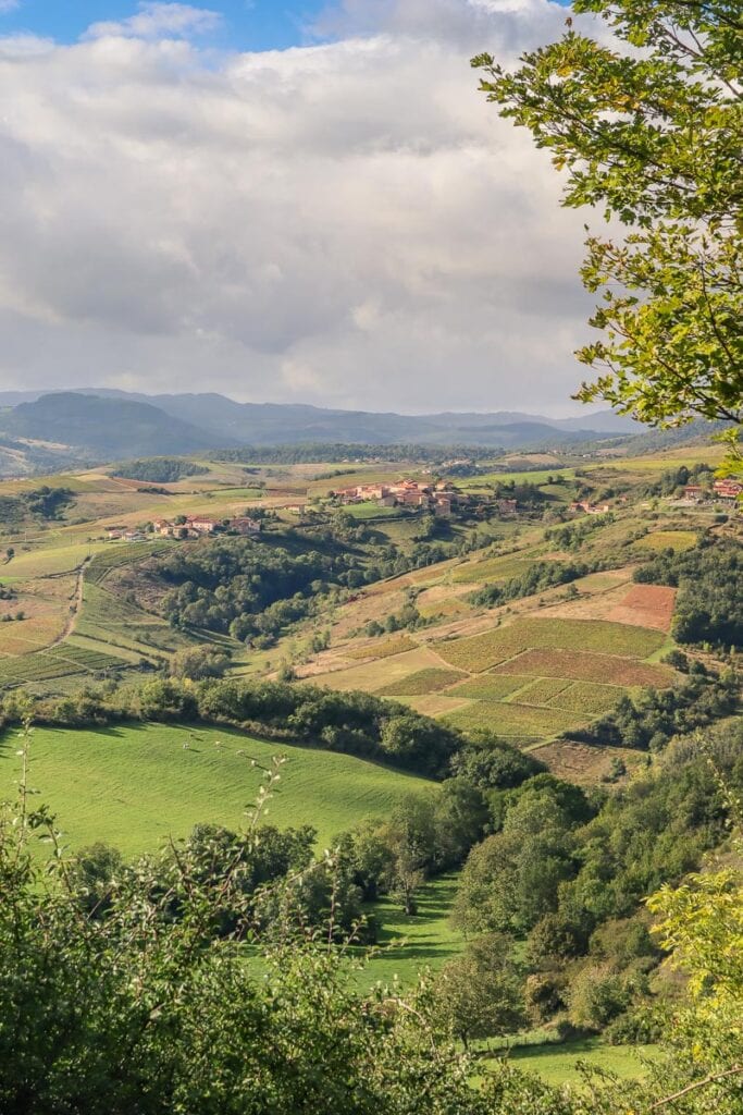 The Beaujolais wine region is spectacular