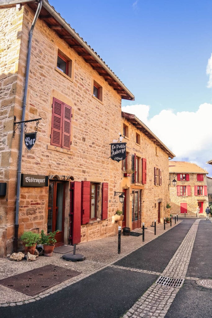 The village of Oingt in France