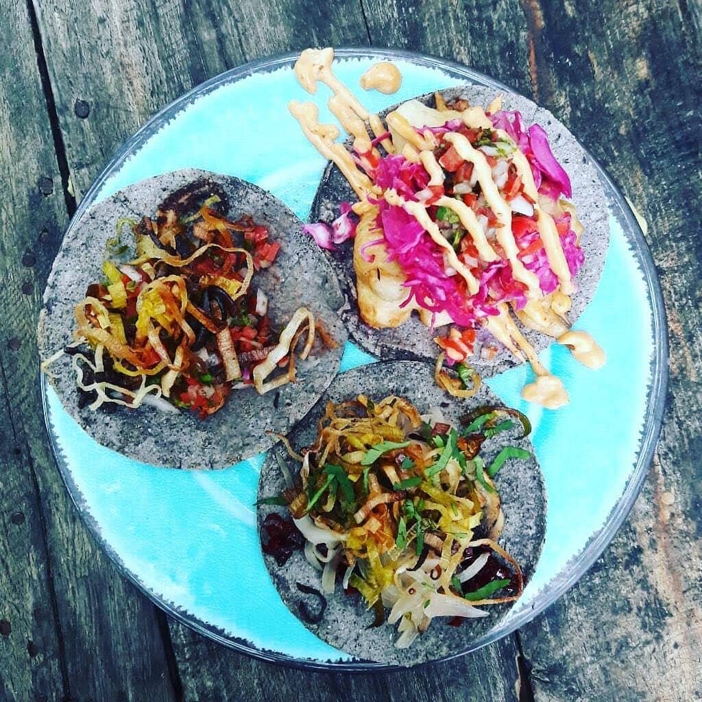 Some of the best tacos on Holbox are at Barba Negra