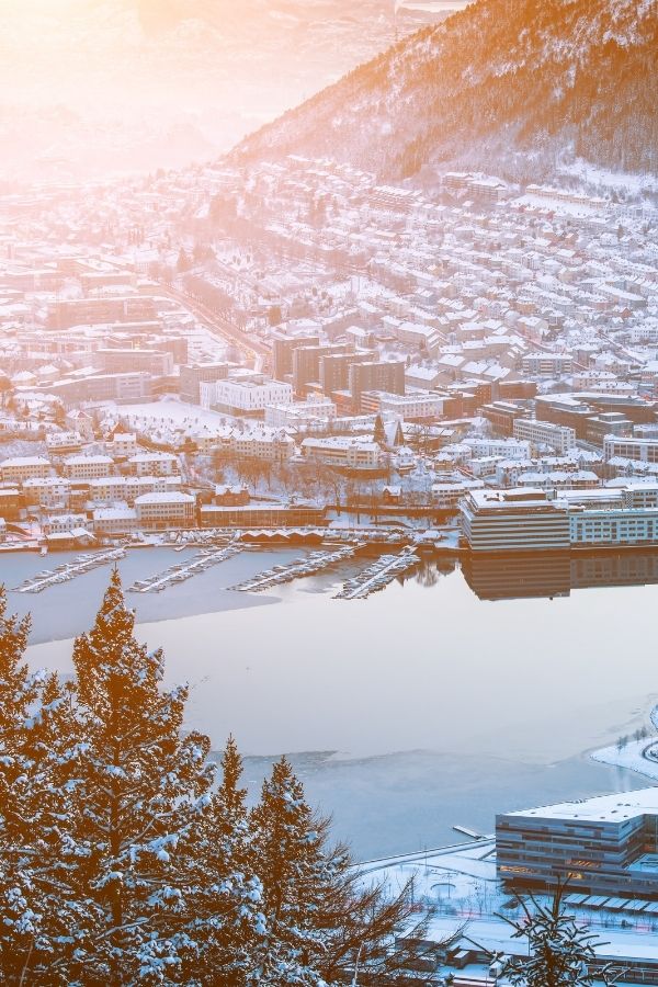winter in Bergen, Norway