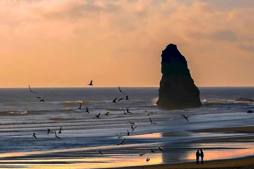 Sunset at Cannon Beach