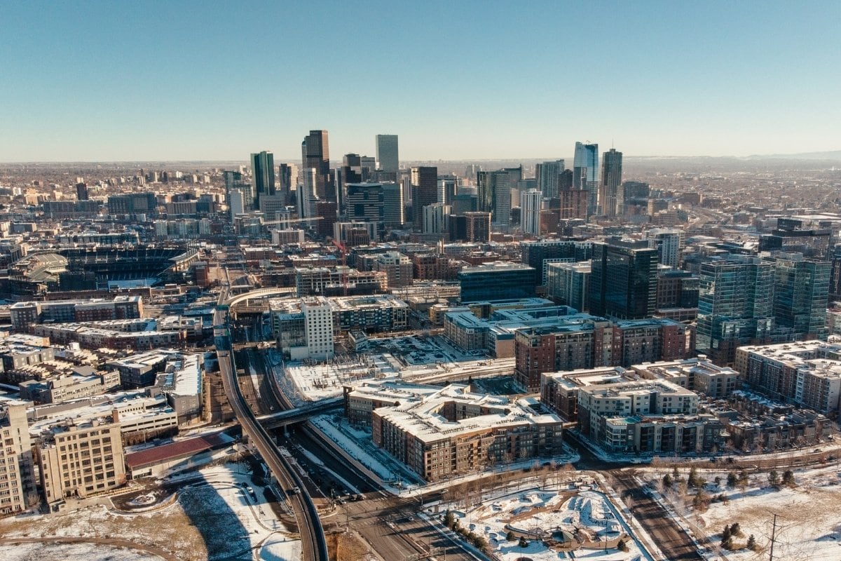 Denver in winter