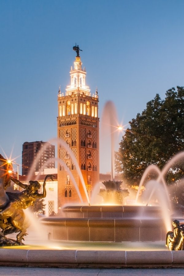 J.C Nichols Memorial Fountain in Mill Creek Park