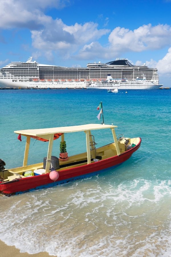 You can catch a cruise ship from Cozumel