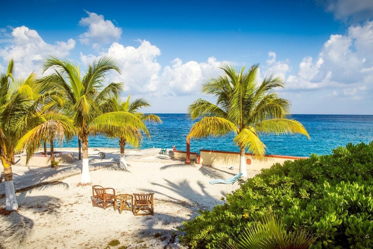 The beaches in Cozumel are beautiful