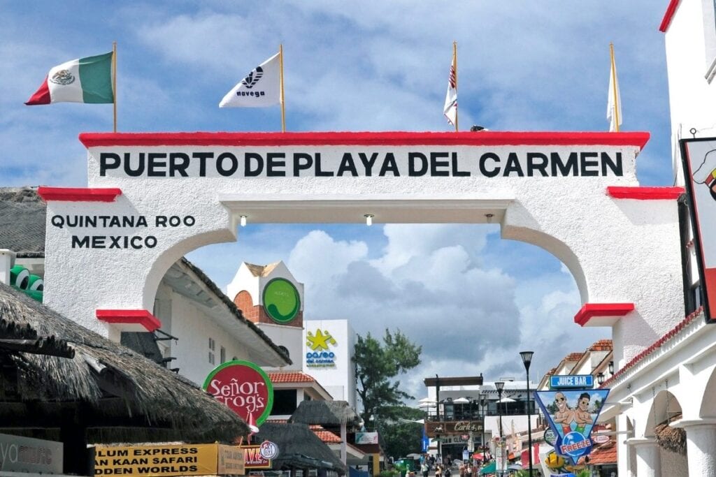 The ferry port in Playa del Carmen for Cozumel