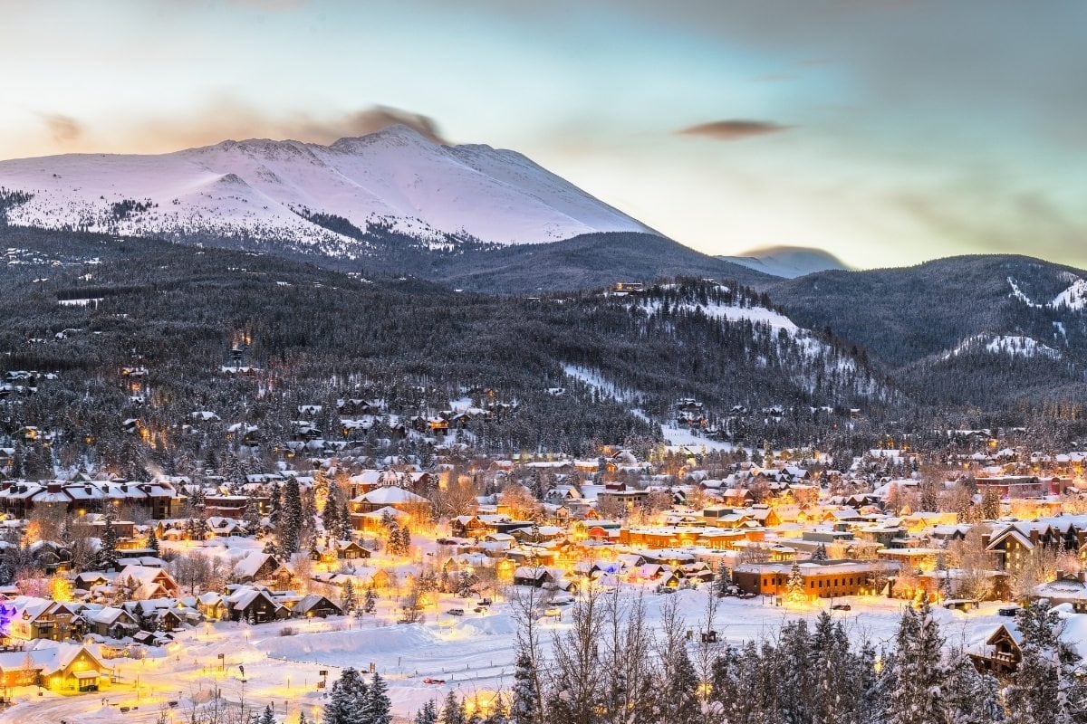 breckenridge walking tour snow