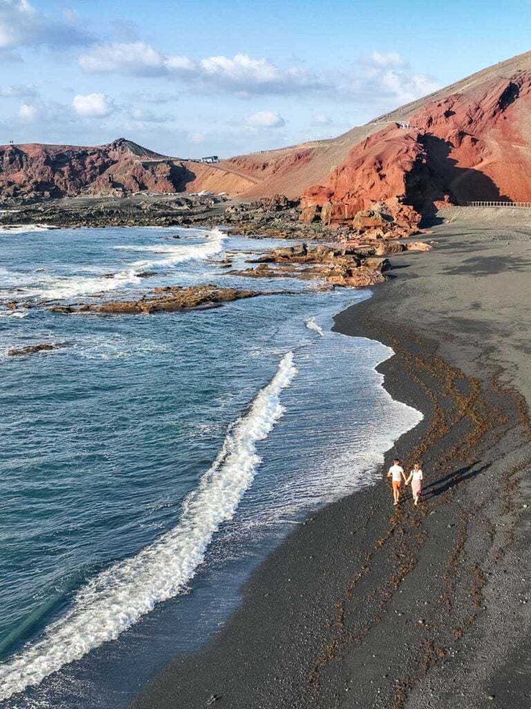 Amazing beach scenery in Lanzarote