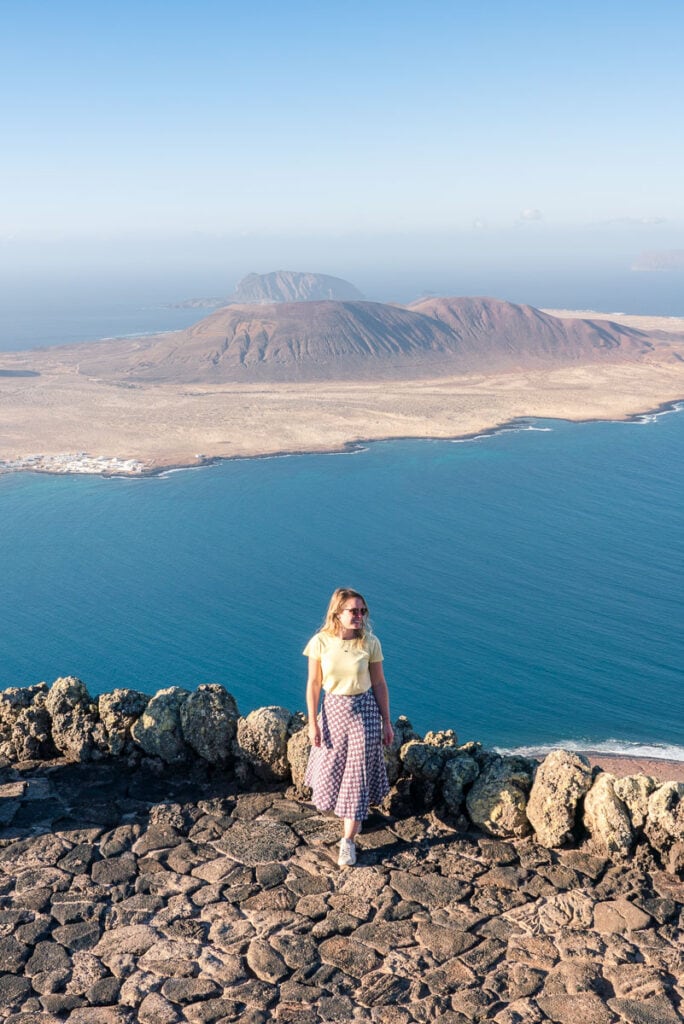 Enjoying the view at Mirador del Rio