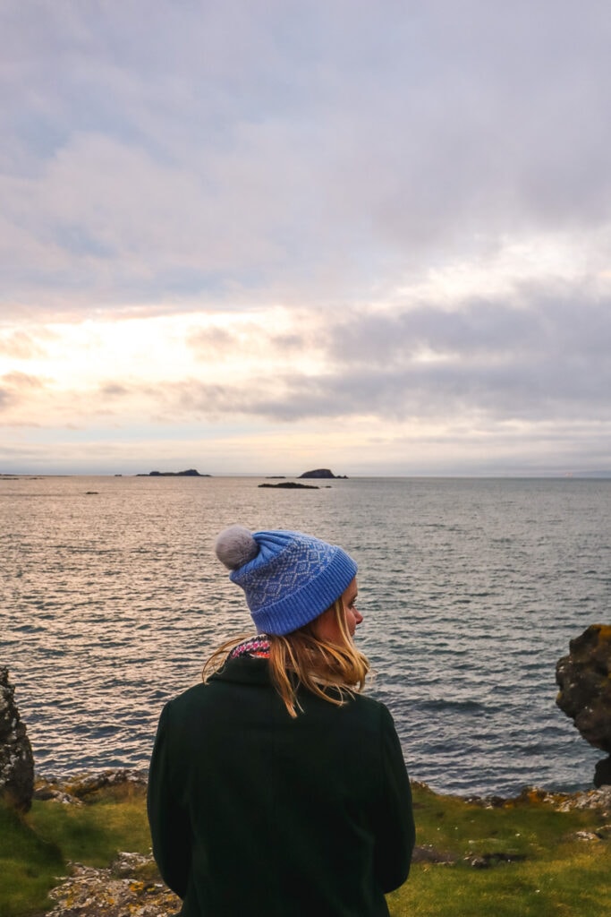 Looking out at the water in North Berwick