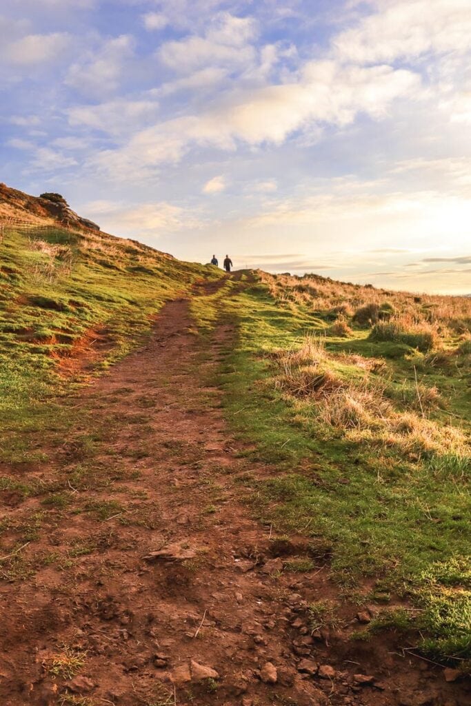 Walking up North Berwick Law