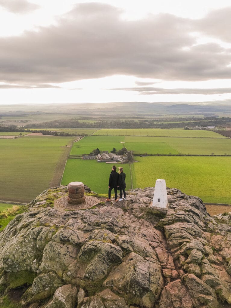 At the top of North Berwick Law
