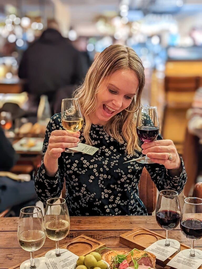 Wine tasting at Pairings Wine Bar in York