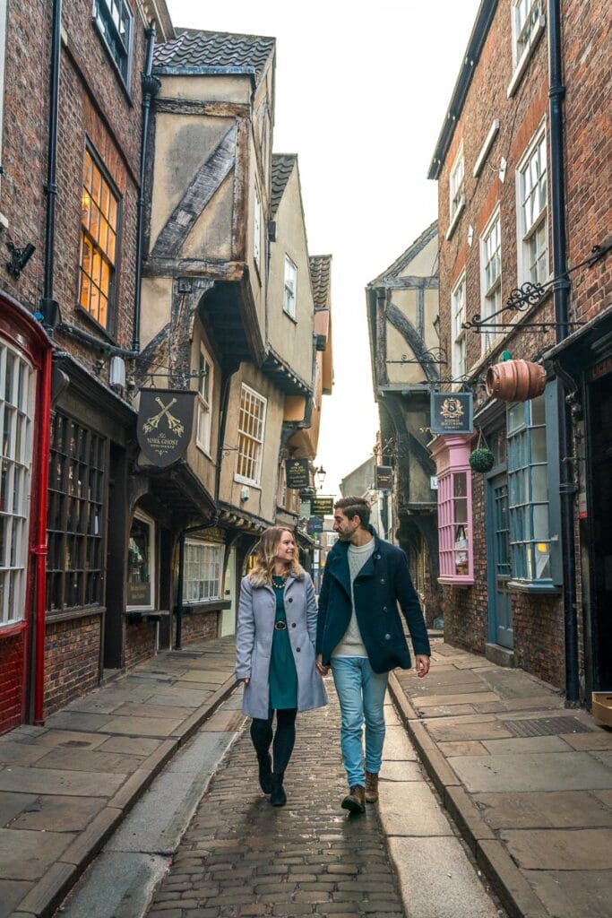 Walking down The Shambles in York