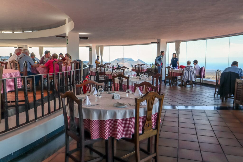 The restaurant area at El Diablo