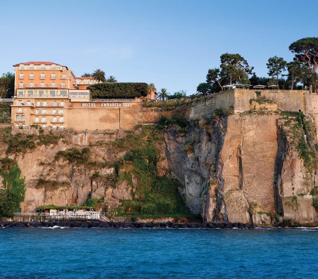 Grand Hotel Ambasciatori is on the cliff in Sorrento