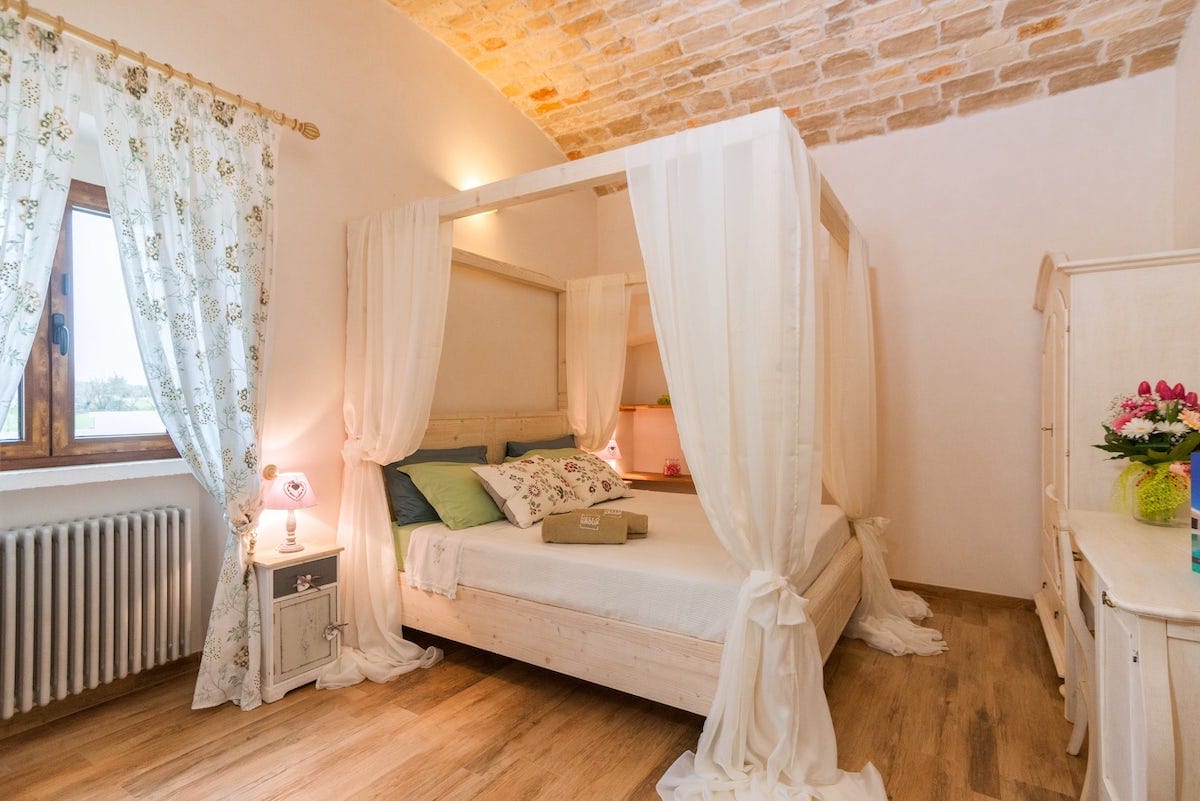 A bedroom at Once Upon A Time In Puglia
