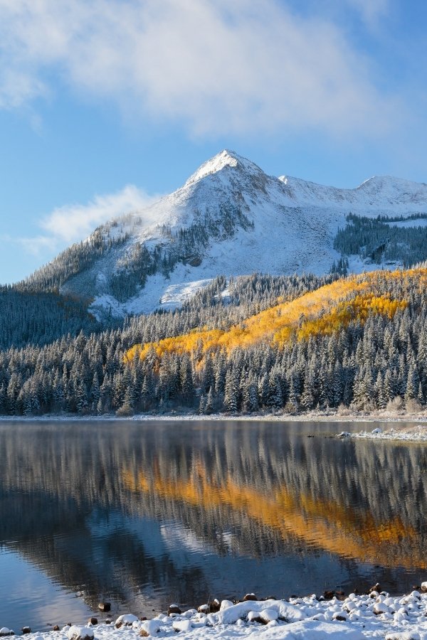 Snowy mountains in Colorado