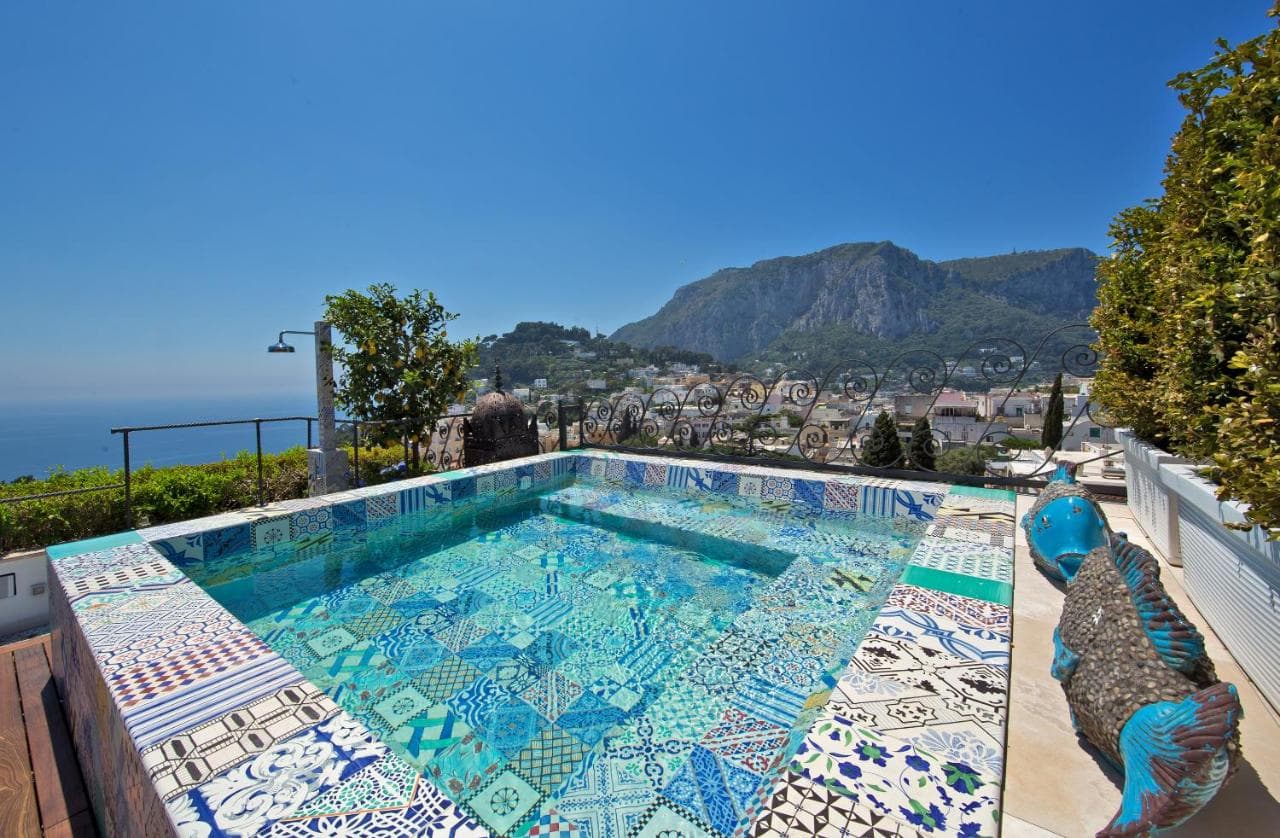 Swimming pool at Capri Tiberio Palace