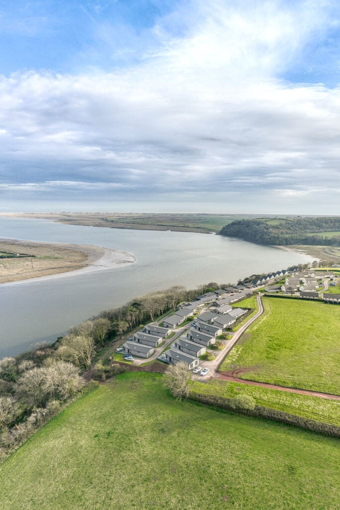Dylan Coastal Resort is perched on the cliff overlooking the Taf Estuary