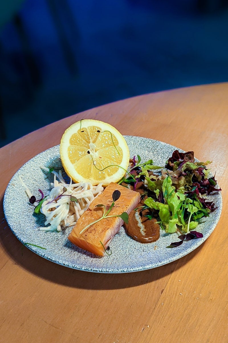 My salmon starter at Milk Wood Kitchen & Bar