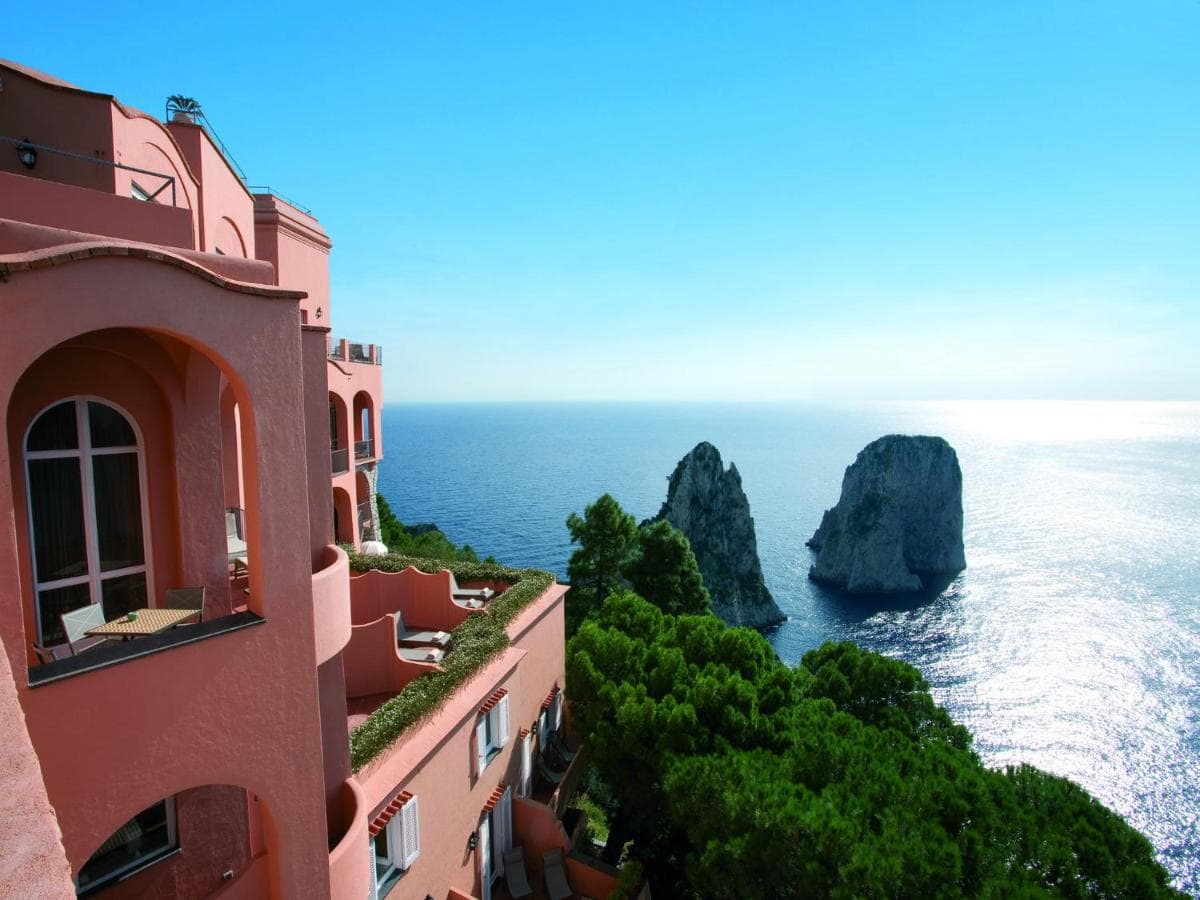 Hotel Punta Tragara is a luxury hotel in a beautiful location in Capri
