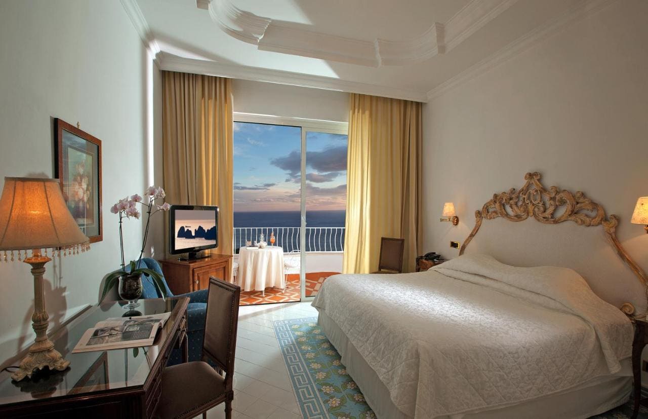 Romantic bedroom views from Hotel Quisisana