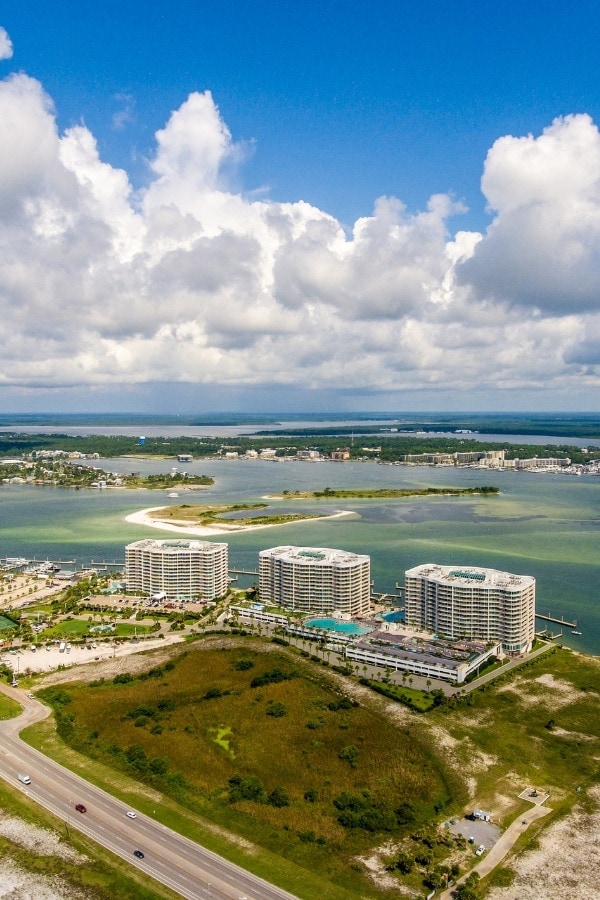 Views over Orange Beach, Alabama