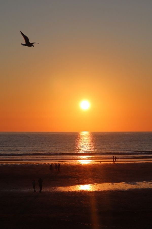 Sunset in Newquay