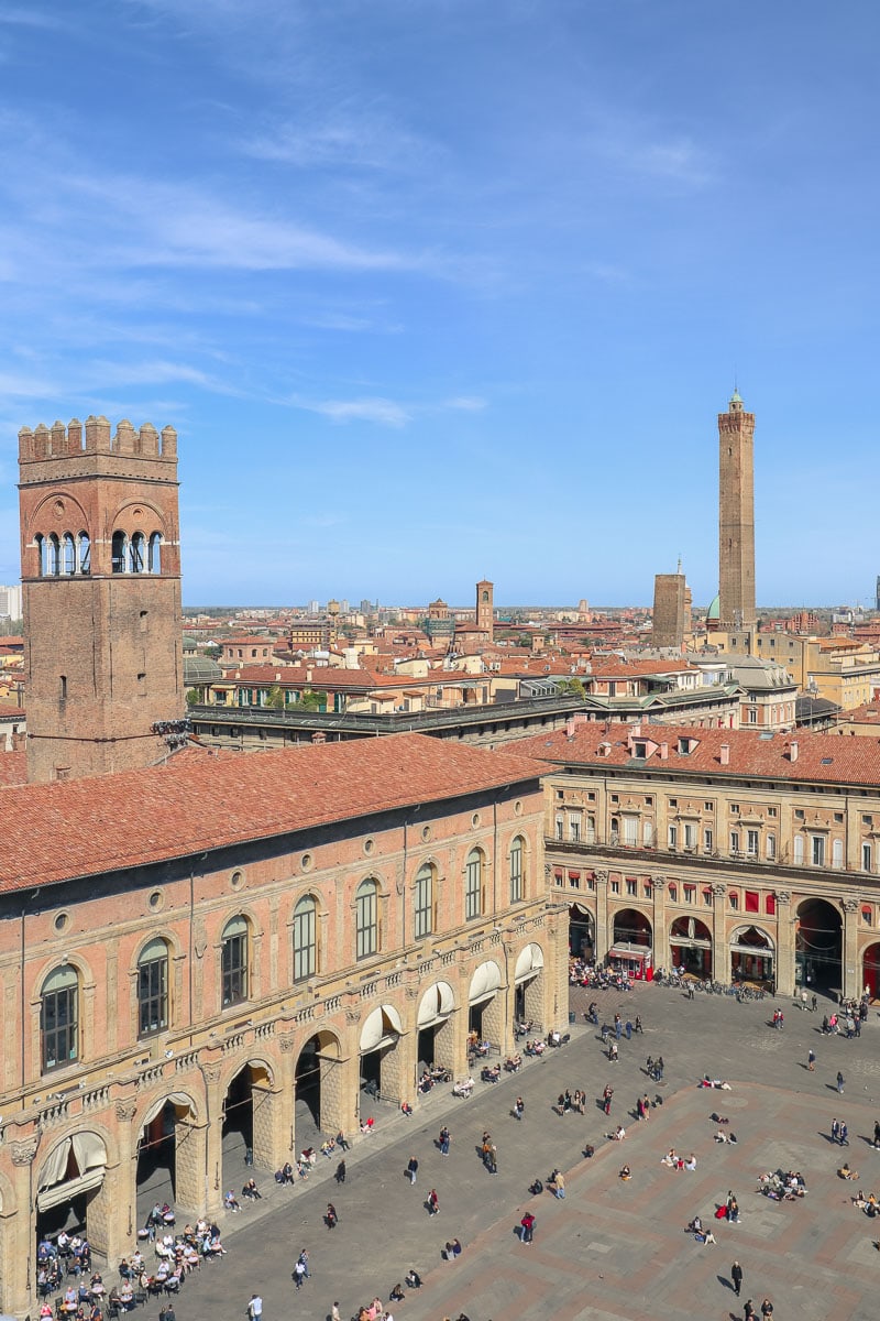 View from Bologna clock tower