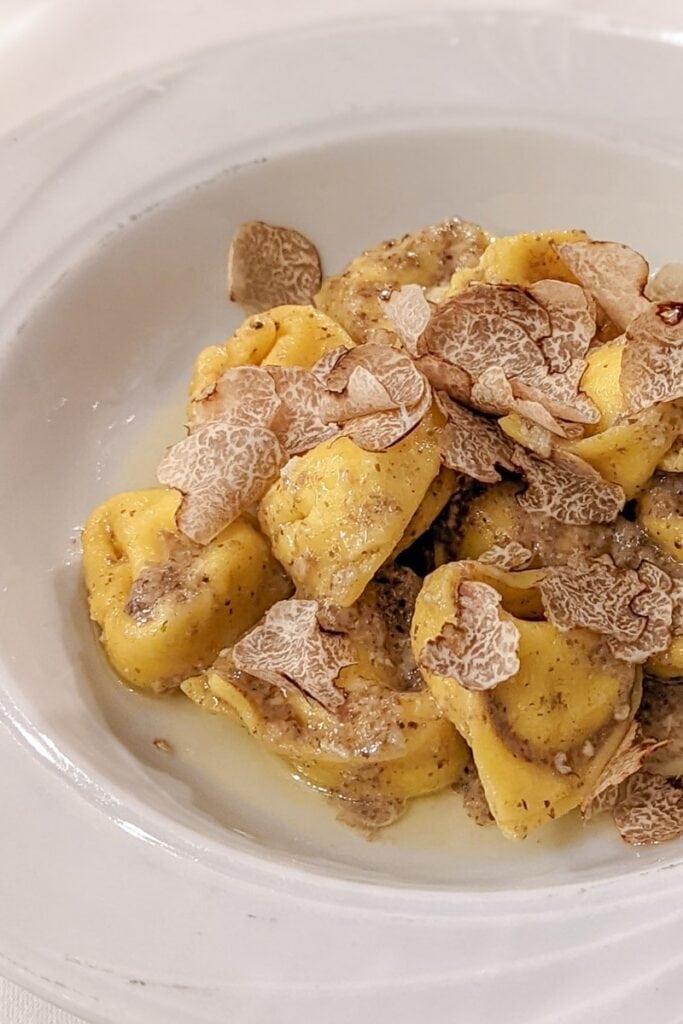 Truffle tortelloni at Da Cesari Bologna