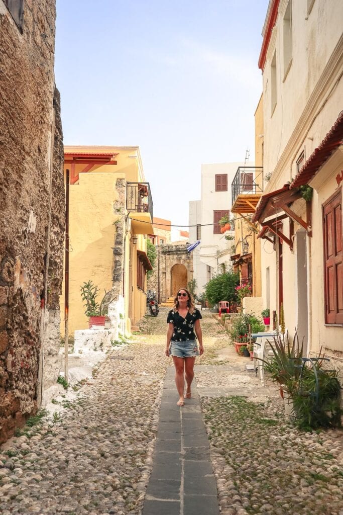 Exploring the streets of Rhodes Old Town