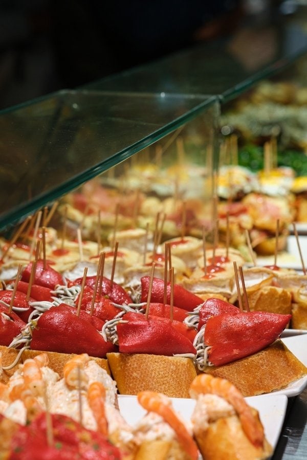 Food in San Sebastian, Spain