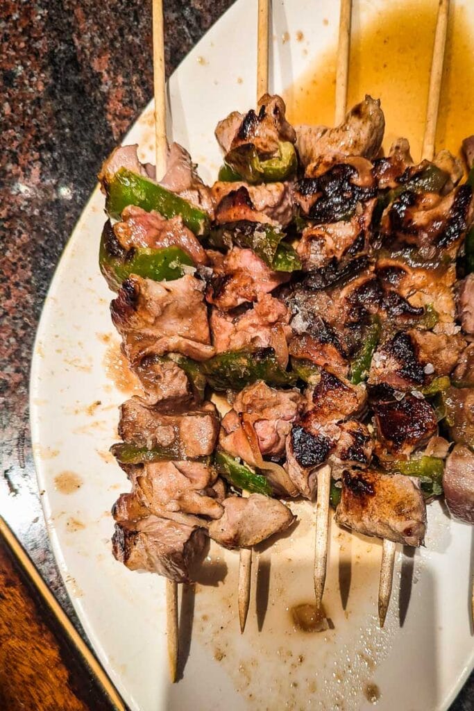 Lamb skewers