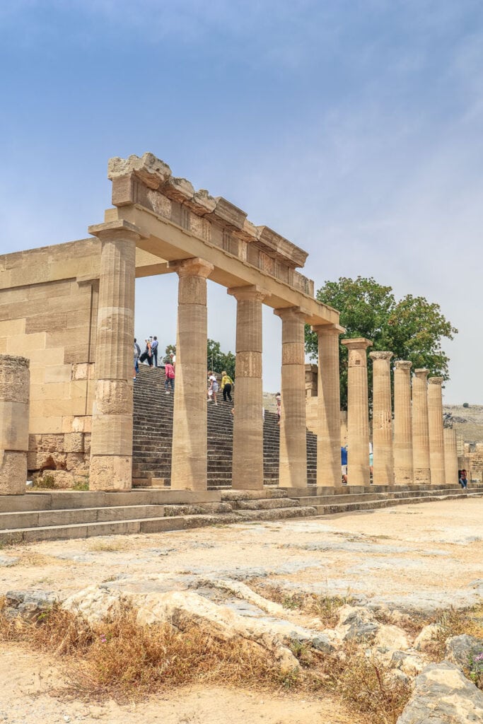 Main columns at Lindos