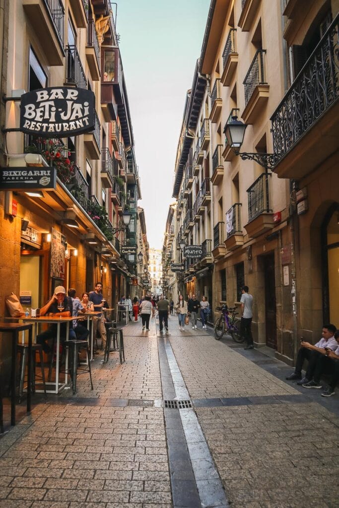 Pretty streets of San Sebastian