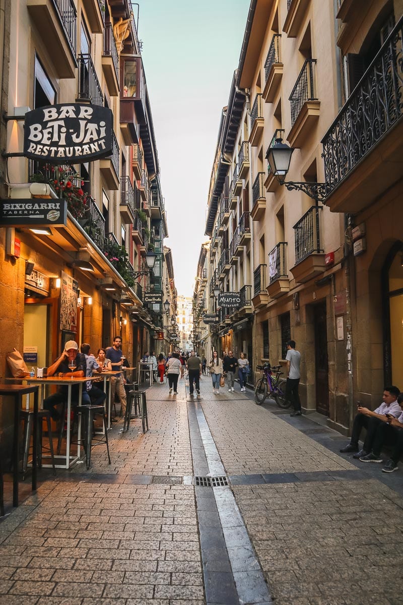 visit llanes spain Pretty streets of San Sebastian