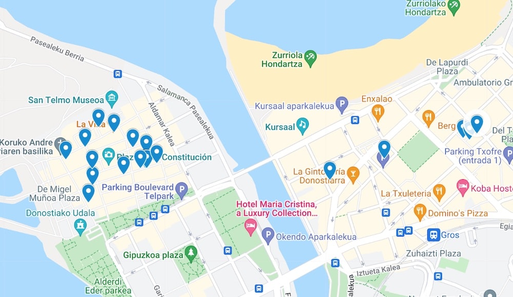 I'd recommend saving this  San Sebastian pintxos bar map