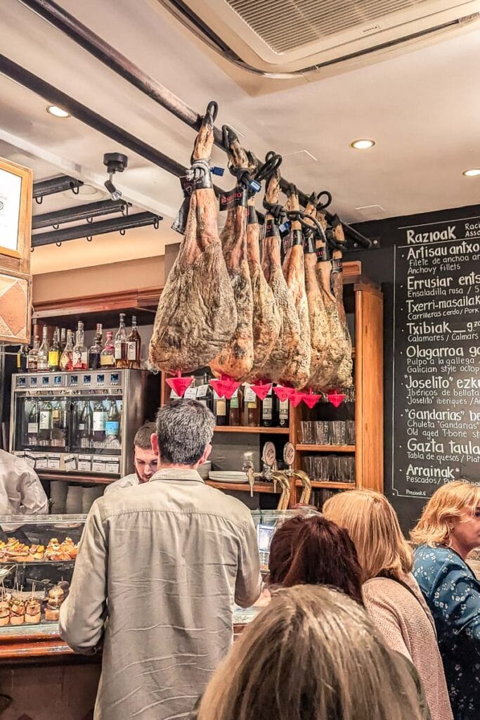 Gandarias in San Sebastian is famous for meat