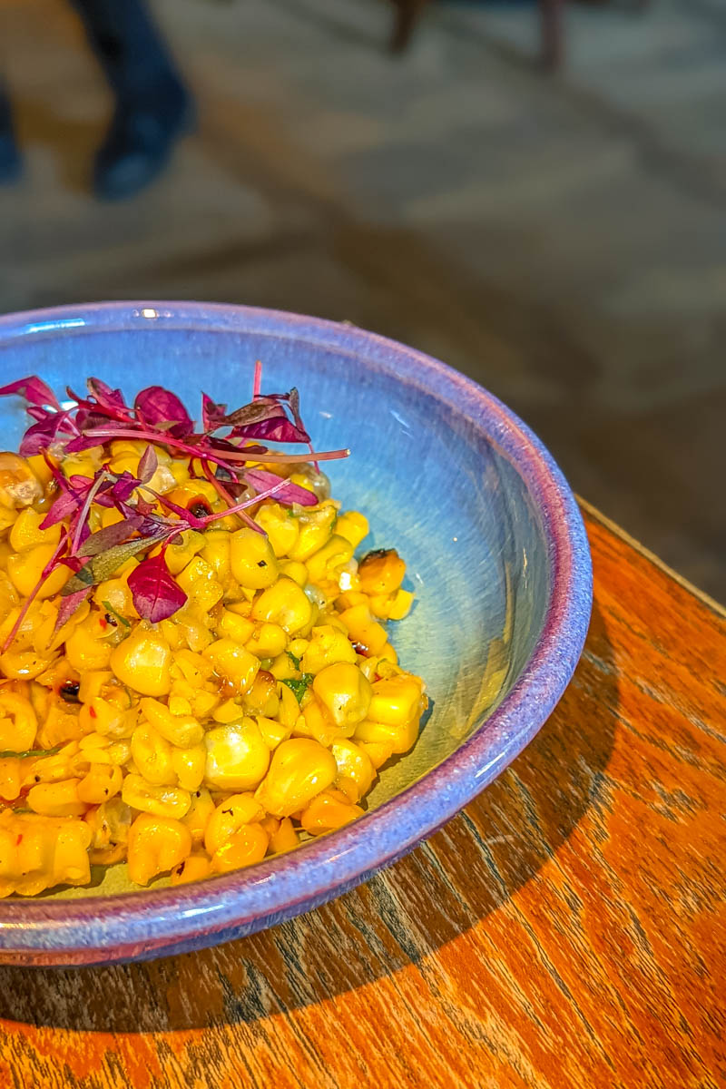 Sweetcorn at Coya Mayfair