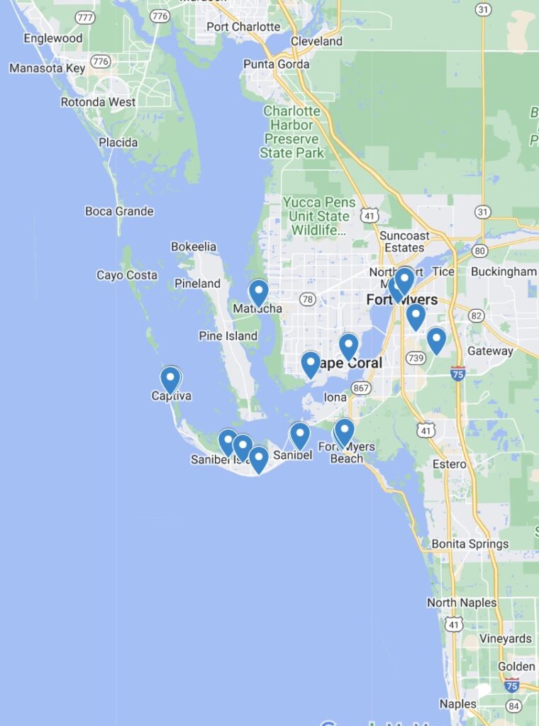 My Fort Myers map shows you all the best things to do in Fort Myers