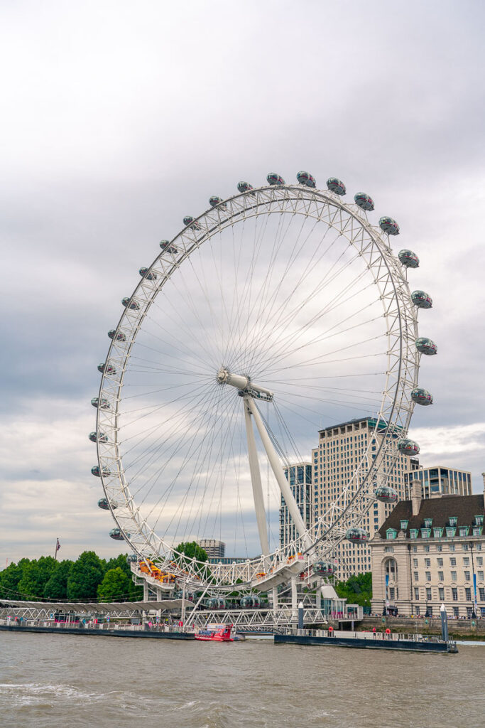 Seeing the London Eye from a different angle