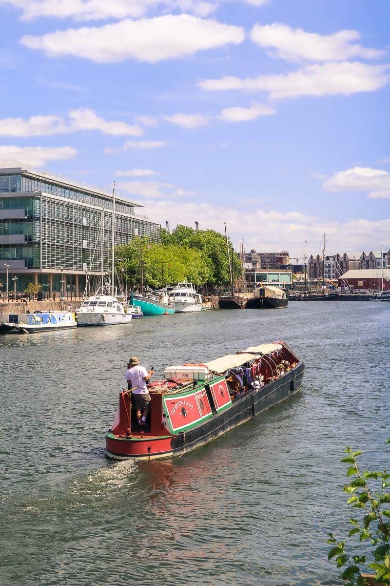 Boat on the water in Bristol