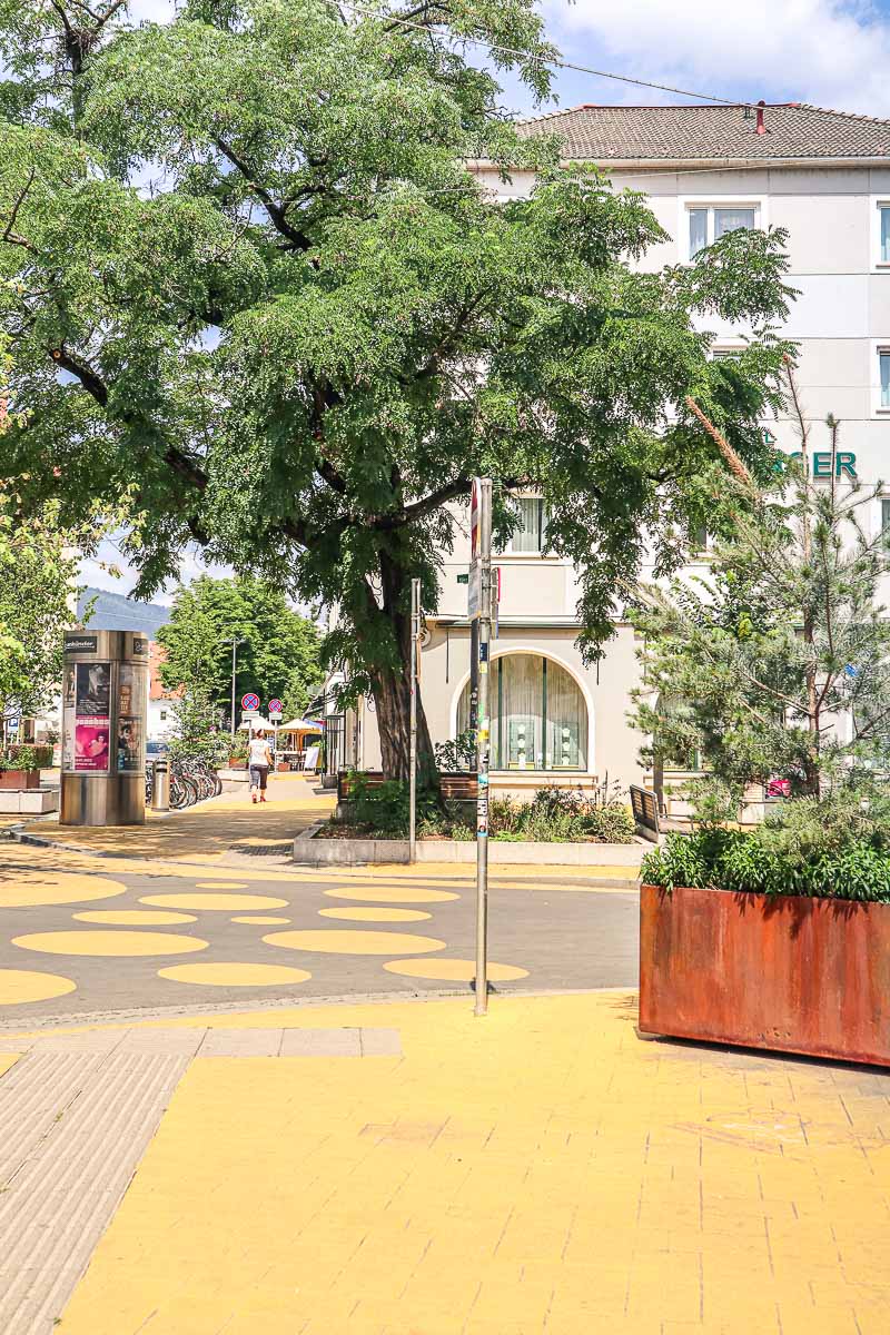 The colourful streets of Lend in Graz