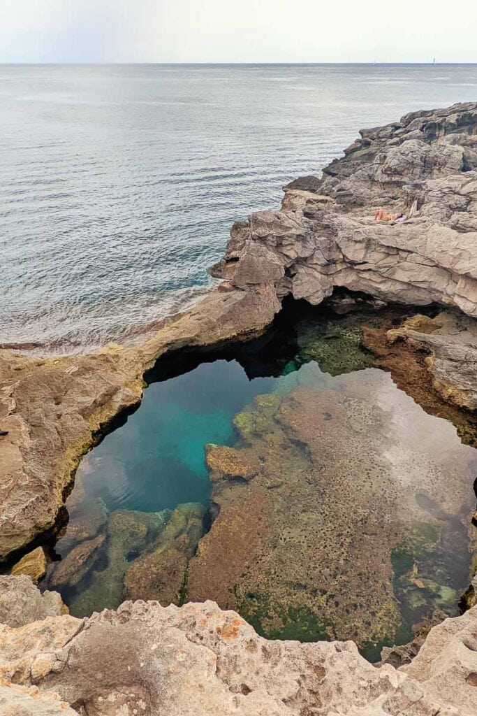 Natural pools in Menorca